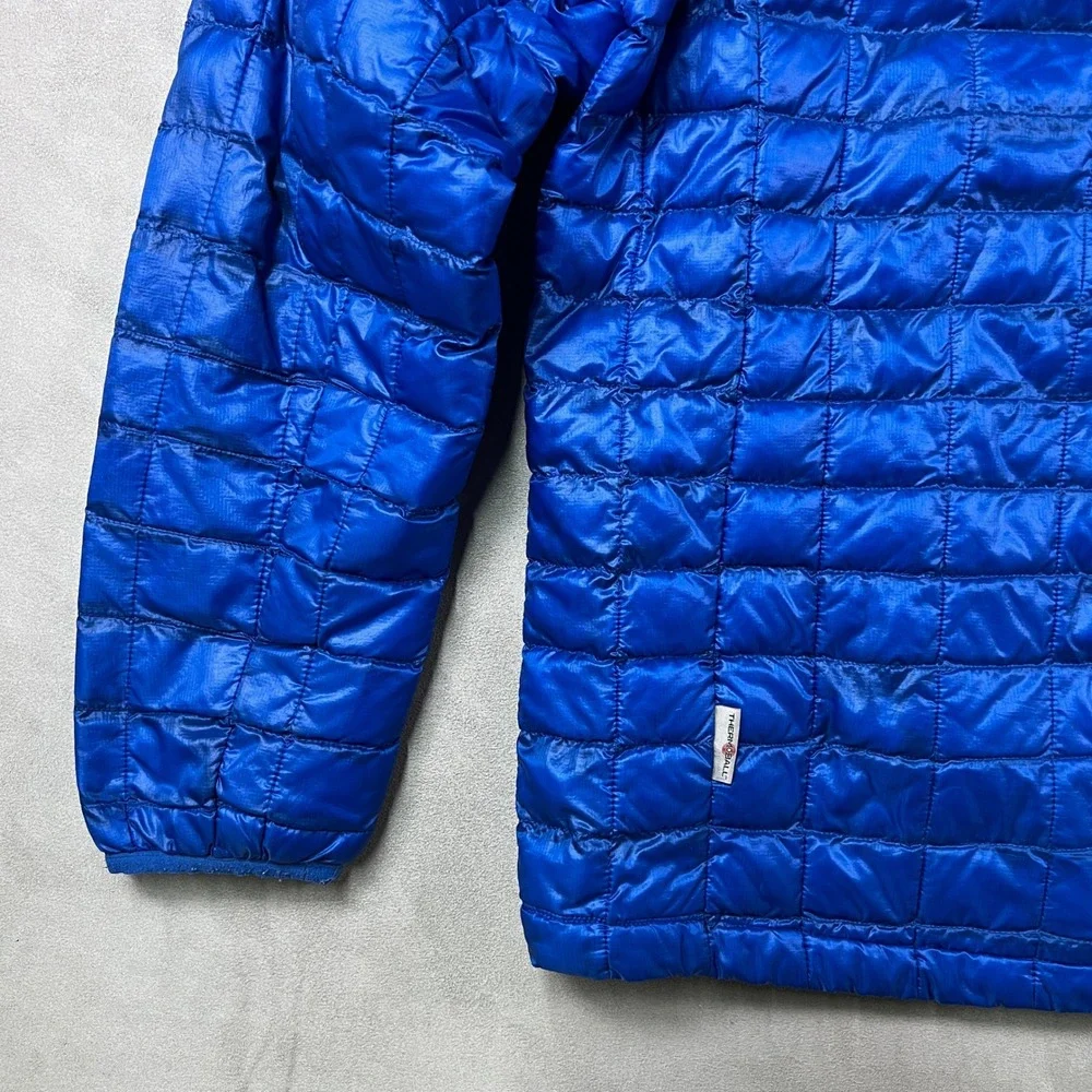 The‎ North Face ThermoBall Full Zip Jacket Mens L Blue Quilted Outdoor Insulated